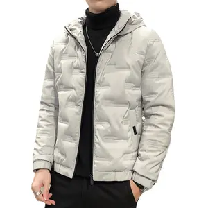남성 다운 재킷 짧은 2022 두꺼운 폭발성 겨울 화이트 다운 따뜻한 잘 생긴 후드 코트 남성 착용