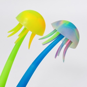 H-TONE ปากกาเจล3D แมงกะพรุนทรงแมงกะพรุนน่ารักทำจากซิลิโคนความคิดสร้างสรรค์สีสันหมึกสีดำ - Product Image 5