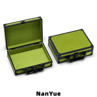 Boîtes de présentation de bijoux portables en aluminium en gros, étuis de rangement de bijoux de voyage vides, logo personnalisé pour les détaillants de bijoux et les expositions