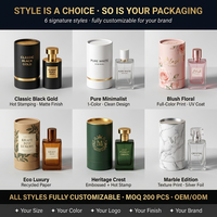 Boîtes cylindriques en carton noir de luxe sur mesure pour l'emballage de bougies et de parfums