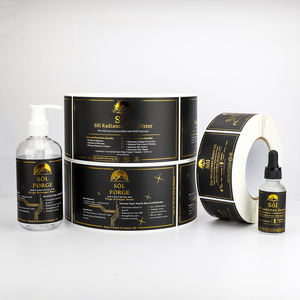 Дизайн логотипа для косметического бренда, этикетки с золотым тиснением, виниловые наклейки, печать на бумаге, упаковочные этикетки для средств по уходу за кожей - Product Image 2