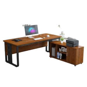 Escritorio Ejecutivo con Gabinete de Almacenamiento, Muebles de Oficina Modernos y Minimalistas, Mesa Larga para Gerente, Escritorio para Computadora - Product Image 5
