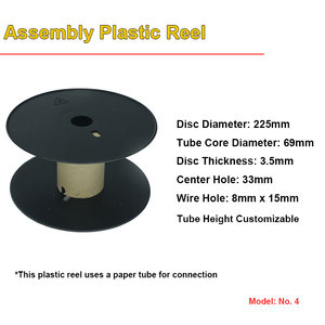 Nhà Máy Tùy Chỉnh Rỗng Nhựa Reel Spool Chủ Đề Dây Sợi Quang Đóng Gói Ống Cuộn - Product Image 5