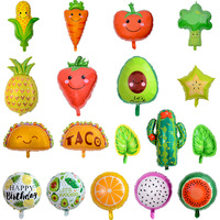 Ballons en aluminium jetables écologiques pour Fête Mexicaine, style Piñata, Flamant rose, Ananas, Cactus, Alpaga, Avocat, Anniversaire