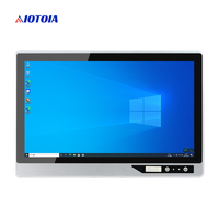 PC industriel sans ventilateur 18,5 pouces tout-en-un, écran tactile capacitif 10 points, 2 LAN, 4 USB, 6 COM, Q W18RWH T