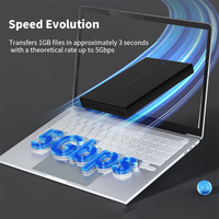 Contenitore per disco rigido SATA da 2.5 pollici di alta qualità interfaccia USB3.0 supporta 4TB 5Gbps custodia per disco rigido Mobile di trasmissione