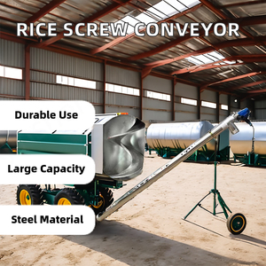 Convoyeur à vis forcé portable en acier inoxydable 304, équipement agricole, haute productivité, moteur, transfert de riz, sable sec, céréales, aspiration - Product Image 3