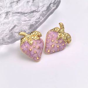 <span class=keywords><strong>Orecchini</strong></span> a Perno Mini Fragola in Acciaio Inossidabile all'Ingrosso per Donna, Gioielli Rossi Dolci e Minimalisti alla Moda per Regalo di Compleanno - Product Image 5
