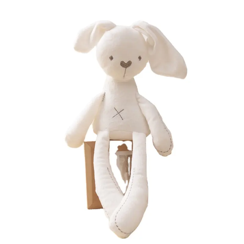 Hot selling cotton cute rabbit plush toy soft baby sleep comfort doll children's room kindergarten