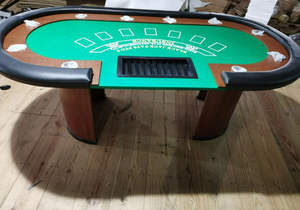 Table de <span class=keywords><strong>Blackjack</strong></span> de luxe qualité de <span class=keywords><strong>Casino</strong></span> professionnel pliable avec porte-gobelets poisson piscine électronique tir hydraulique haut joueur - Product Image 5