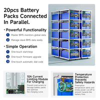 BMS TDT Lifepo4 16s 48v 7S 8S 16S 24V 15S 48V 50A 100A 150A 200A 300A para Almacenamiento de Energía Doméstica con LCD CAN UART RS485 WIFI BT