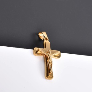 Pendentif Crucifix Vintage Jésus-Christ, Breloque Croix pour Collier DIY, Bijou Religieux Hypoallergénique, Cadeau pour Hommes et Femmes - Product Image 1