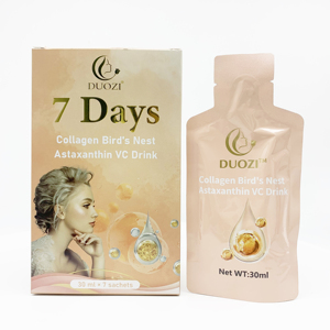 Cuidado de la piel con astaxantina OEM, 7 días de blanqueamiento de la piel, antiarrugas, antioxidante, colágeno orgánico, Nido de Brid, astaxantina, bebida - Product Image 1