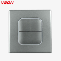 VBQN Classical A83 Series nuevo 10a AC 220V 250V Muti color PC 3 Gang 2 way 86 placa interruptor de pared