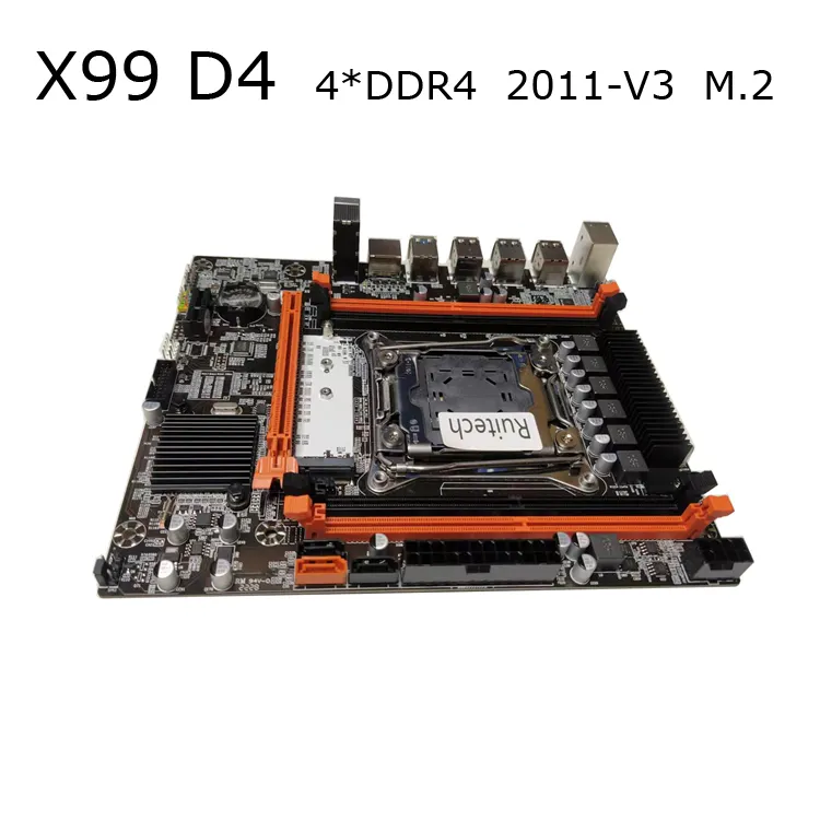 X99 Motherboard Kit Set With LGA 2011-3 Xeon E5 2670 V3 CPU Processor 2*16G 32GB DDR4 2133/2400/3200MHz REG Ecc RAM Memory Combo