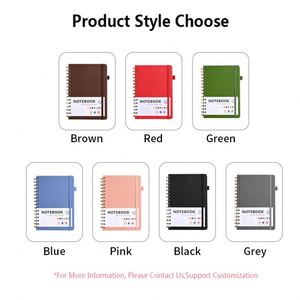 Agenda de Cuero PU con Espiral, Tapa Dura, Personalizada para Regalo, Libreta de Notas con Logotipo Personalizado - Product Image 6