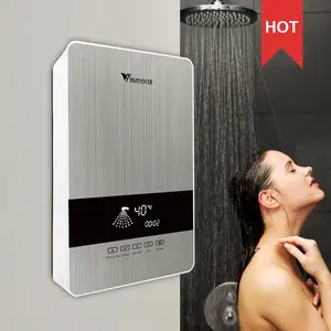 Hanovre 2022 nouveau Design 220v-240v chauffe-eau électrique instantané Geyser chauffe-eau 5500w chauffe-eau électrique instantané