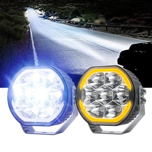 Auxiliary Universal White Amber Work Lamp 12v 4x4 Car Linkable Spot 5 Inch Fog Driving off Road Led <b>Light</b> <b>bar</b> - Product Image 2