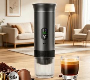 <b>Portable</b> Automatic Capsule Coffee <b>Maker</b> 20 bar Pressure Water Heating Travel <b>Espresso</b> Machine With Digital Display America - Product Image 1