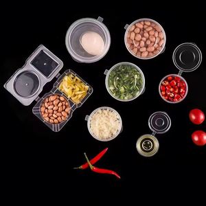 Gobelet jetable transparent pour sauce, 4 oz, 5,5 oz, 6 oz, avec couvercle en plastique - Product Image 2