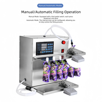 Machine de remplissage semi-automatique de table pour sachets à bec verseur, à commande numérique précise, pour jus, soupes, détergents et huiles