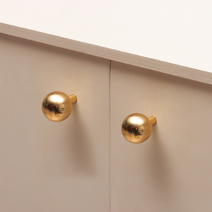 HK0021 Simple Ball Gold Brass <strong>Round</strong> Knob <strong>Handle</strong> for Furniture Hardware Kitchen Cabinet Cupboard Drawer <strong>Door</strong> Pulls Knobs <strong>Handles</strong> - Product Image 4