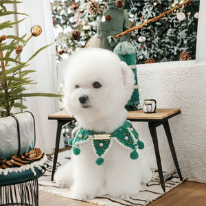 مناديل ماصة للقطط بتصميم عيد الميلاد من JOYSING، باندانا محبوكة للكلاب، ملابس وإكسسوارات صيفية صديقة للبيئة للحيوانات الأليفة - Product Image 3