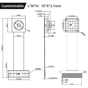 Caméra de reconnaissance faciale micro basse consommation 2MP avec capteur CMOS GC2145 et module caméra <span class=keywords><strong>ISP</strong></span> MIPI pour tablette - Product Image 4