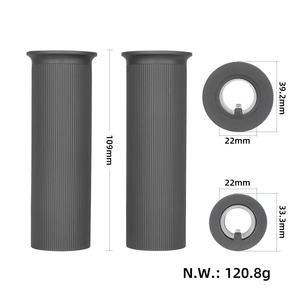 Original 1 Pair Gray Rubber <b>Handlebar</b> Grip for Mi 6 <b>Scooter</b> Anti-Slip Comfortable Electric <b>Scooter</b> Handle Cover Accessories - Product Image 2