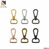 Mousqueton en D de 15,8 mm en alliage de zinc, boucle pivotante pour sac à main, laisse de chien, bijoux, accessoires de boîte cadeau, logo personnalisé