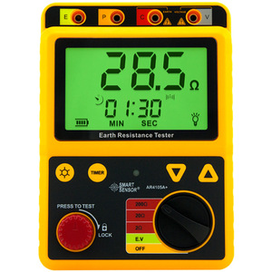 Testeur de résistance à la terre intelligent AR4105B/A, mesureur numérique de mise à la terre, tension de test 1kV, testeur de protection contre la foudre - Product Image 2
