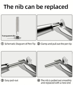 Lápiz Óptico Magnético con Rechazo de Palma para iPad, de Metal y Plástico, con Puntas de Repuesto para Usuarios de iPad y Tabletas - Product Image 3