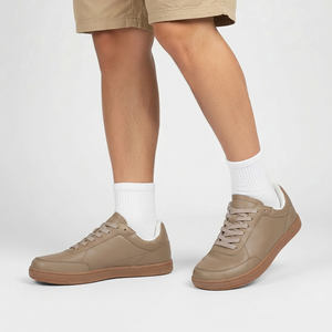 أحذية رياضية جلدية سوداء بسيطة برباط، مفتوحة من الأمام، بدون كعب، أحذية حافية القدمين - Product Image 6