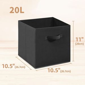 Contenedores de Almacenamiento al por Mayor, Cubos Plegables, Contenedores de Almacenamiento Plegables de Múltiples Colores, Caja de Almacenamiento de Tela No Tejida - Product Image 3