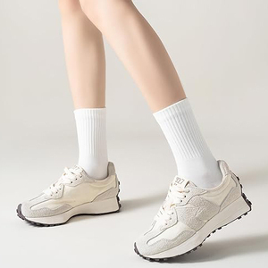 Chaussettes de sport personnalisées avec logo, blanches, longueur mi-mollet, pour hommes et femmes, course à pied, basketball, athlétisme - Product Image 5