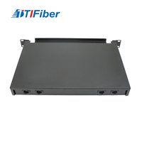 Boîtier de terminaison optique ODF 1U 6 12 24 ports 19'' SC LC FC ST, panneau de brassage fibre optique