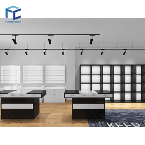 Vitrine optique personnalisée pour lunettes, comptoir d'exposition pour lunettes de soleil en bois avec tiroir de rangement - Product Image 4