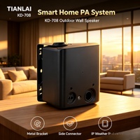 KD717 Speaker Dinding 5 Inch Tahan Segala Cuaca, Speaker PA Tegangan Konstan, Speaker Musik Latar Dalam & Luar Ruangan