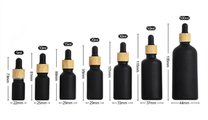 100ml Hair Oil Glass <b>Bottle</b> for Essentials with Wooden Lid - Product Image 6