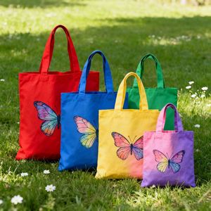 Large Capacity Recyclable Merry Christmas Cotton Tote Bag for Women Canvas <b>Handbag</b> with Letter Pattern for Shopping - Product Image 2