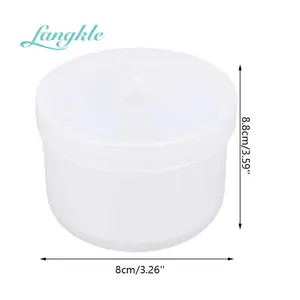 Most Popular 2-layer Nail Soaking Bowl Nail Polish Remover Plastic Nail Soak Bowl