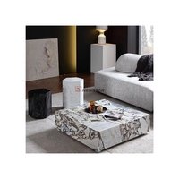 Newstar Marbre Meubles Blanc Marbre Bas Plinthe Salon Centre Table Basse Affichage Plinthe Table