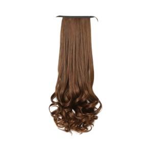 Perruque queue de cheval bouclée grande vague pour femme Carole, résistante à la chaleur, en fibre synthétique haute température, tressée – Offre Spéciale - Product Image 3