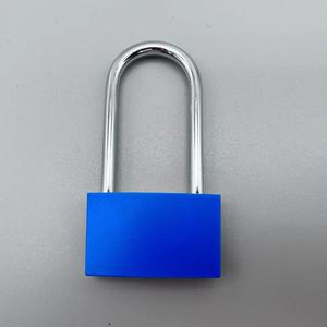 Cadenas en laiton étanche de bonne qualité 40 mm avec anse longue et cadenas en plastique coloré - Product Image 4