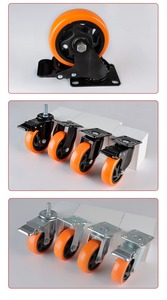 Mittelschwere Platten-Lenk rollen 5-Zoll-Rollen - Product Image 3