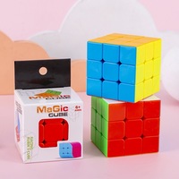 Cube magique sans autocollants de 5,5 cm, puzzle de vitesse, jouets éducatifs, jeu pour adultes, cadeaux d'anniversaire et de Noël pour enfants, adolescents et adultes