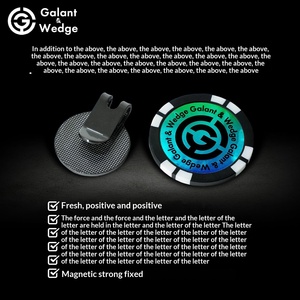 Marqueur de golf <span class=keywords><strong>Galant</strong></span> & Wedge, aimant, clip pour chapeau, fourchette verte rétractable, cadeau, fabriqué en Chine - Product Image 3