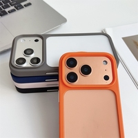 Coques de téléphone transparentes anti-rayures et anti-choc en TPU+PC pour iPhone 18 17 16 15 Pro Max – Coque unie transparente