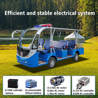 Navette électrique touristique certifiée CE Tarion, vitesse maximale de 30 km/h, autonomie de 100-130 km pour les stations touristiques - Prix bas en vente