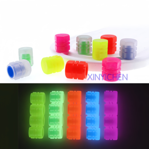 Couvercle d'air de <span class=keywords><strong>pneu</strong></span> de voiture <span class=keywords><strong>Fluorescent</strong></span> lueur lumineuse dans les bouchons de tige de Valve - Product Image 2